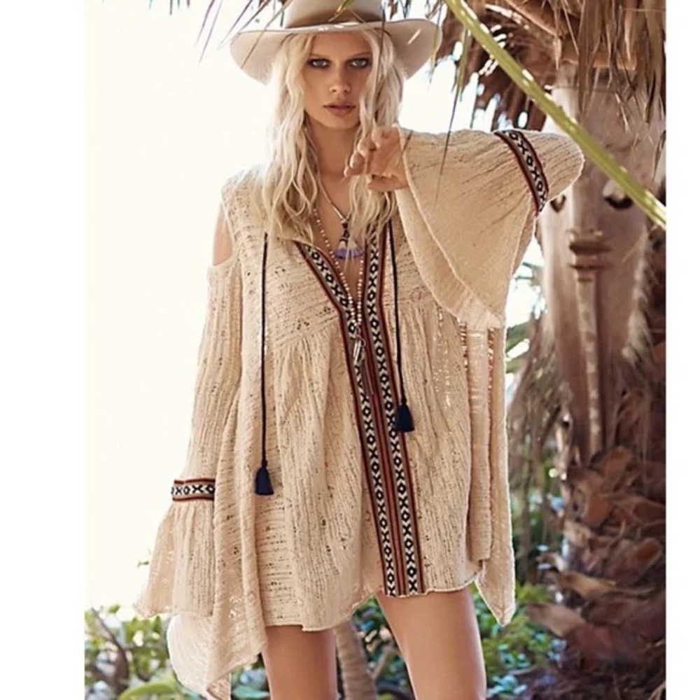 Free People For the love of flowers Boho Tunic